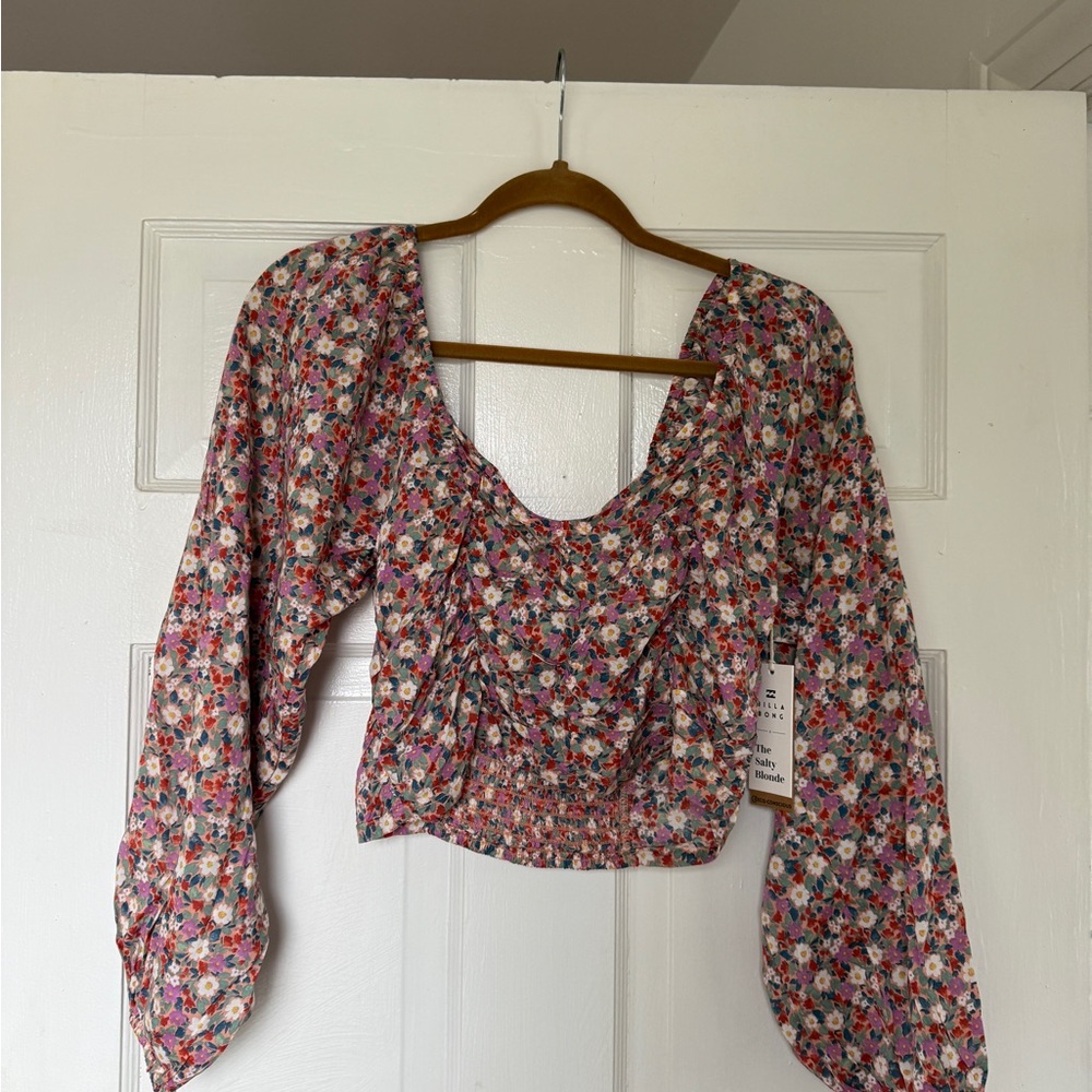 Billabong Floral Women's Top NWT